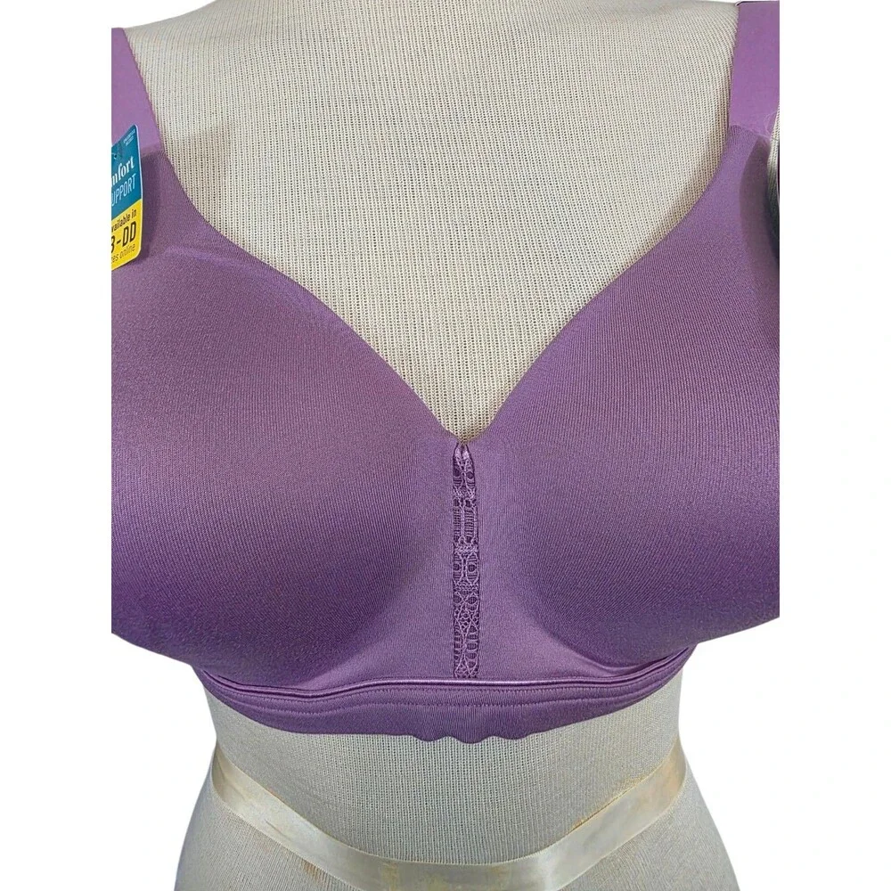 Vanity Fair Bra Womans 40D Purple Orchid Dream Beyond Comfort Full Coverage NWT